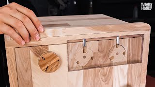 Amazing Secret Lock Mechanism Ideas You Can Try  Woodworking Project [upl. by Ventre693]