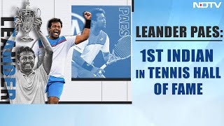 Leander Paes 1st Indian In Tennis Hall Of Fame [upl. by Purse379]