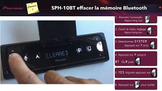 SPH10BT Comment effacerréinitialiser la mémoire Bluetooth [upl. by Ahsykal]