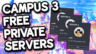 FREE ROYALE HIGH PRIVATE SERVERS CAMPUS 3 [upl. by Ralfston584]