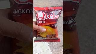 Sharing Qtela singkong with ants shorts candy jajanan huntingjajan [upl. by Berkshire]