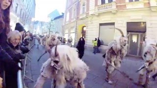 Krampus Parade Graz  Austria December 2013 [upl. by Einuj]