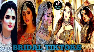 Pakistani Famous Tiktokers Bridal Look  Bridal Tiktok Compilation  Tik Tok Stars [upl. by Lathrop]