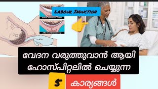 Labour Pain Induction  Method of Labour Induction Malayalam [upl. by Lopes]