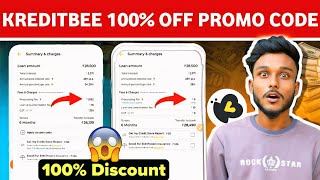 kreditbee promo code for processing fee October  kreditbee processing fee discount today [upl. by Eceinahs748]