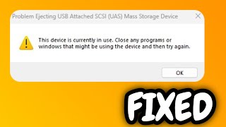 FIXED quotThis device is currently in usequot error when ejecting external drive [upl. by Latrice]