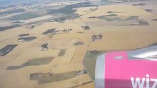 WIZZAIR Airbus A320  Landing in MalmöSturup from Warsaw Chopin FULL [upl. by Pedroza]