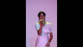 Jagave Neenu Gelatiye Karaoke song Meghana KLE PU College Nagarabhavi Freshers day [upl. by Fielding]