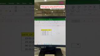 Learn the DATEDIF Function in Excelexcel microsoft excelfunctions [upl. by Anirrok]