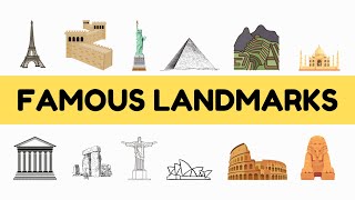 Famous Landmarks Around the World  Educational Video for Kids [upl. by Ennovehc917]