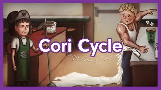 Cori Cycle Lactic Acid Cyle  Biochemistry Visual Mnemonic [upl. by Kihtrak]