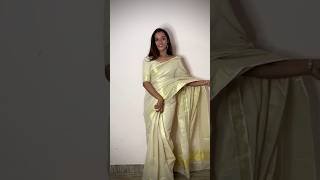 Border lines golden tissue ready to wear and normal saree [upl. by Ajin]