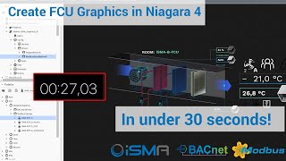 Create FCU Graphics in Niagara 4 in under 30 seconds [upl. by Ayaet]