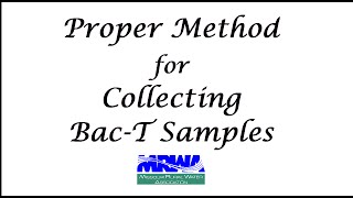 Water Sampling  How to Properly Take a Bacteriological Sample Updated [upl. by Saire]