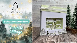 Schaufensterbox Yuletide Village  Winterliche 3DWeihnachtsbox  Tutorial  Step by step Anleitg [upl. by Zobias751]