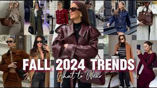 2024 FALL FASHION TRENDS  WHAT TO WEAR THIS SEASON [upl. by Adihsaar]