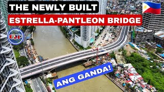 Aerial view of the newly built EstrellaPantaleon Bridge 🇵🇭 [upl. by Wilek913]