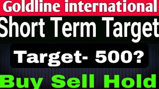 goldline international share latest news goldline international finvest ltd Today Target [upl. by Anirehs]