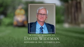 David Wideman Memorial Service [upl. by Raamaj3]