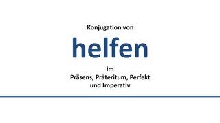 HELFEN  Konjugation deutscher VerbenConjugation of German verbs [upl. by Efinnej117]