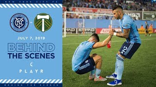 BEHIND THE SCENES  NYCFC vs Portland Timbers  070719 [upl. by Edeline155]