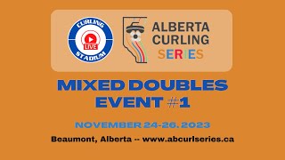 HomanTardi vs KopytkoFadden  Draw 1  Alberta Curling Series Mixed Doubles  Event 1 [upl. by Harmonie]