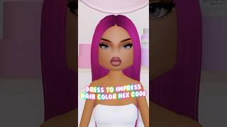 hair color hex codes  Dress To Impress ♡ ‧₊˚ [upl. by Lauryn]