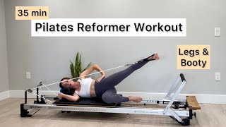 Pilates Reformer Workout  35 min  Lower Body [upl. by Airahcaz]