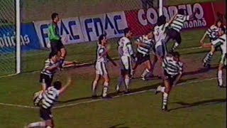 28J  V Setúbal  3 x Sporting  3 de 19901991 [upl. by Anilehcim]