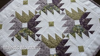 Majestic Mountains patchwork tutorial  Majestátné Hory [upl. by Jarib]