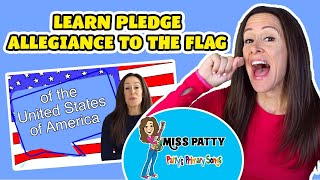 Pledge Allegiance To the Flag Song for Kids  United States Flag Song by Patty Shukla [upl. by Gersham440]