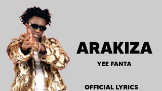 ARAKIZA BY FANTA LYRICS [upl. by Llenrod]