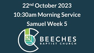 22nd October 2023  Samuel Week 5 [upl. by Benedikta]