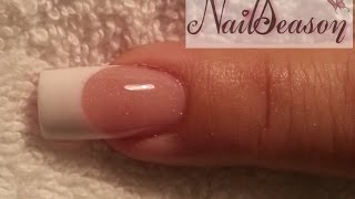 Como hacer uñas acrilicas frances paso a paso Tutorial [upl. by Stretch]