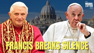 BREAKING Pope Francis Breaks Silence on Pope Benedict XVI [upl. by Eeladnerb]