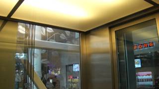 Schindler EuroLift MRL Traction elevator  Sollentuna Mall Stockholm Sweden [upl. by Yaya977]