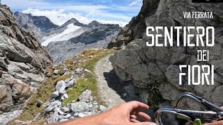 GoPro SENTIERO dei FIORI  ferrata Ghiacciaio Presena  Passo Paradiso [upl. by Halyk]