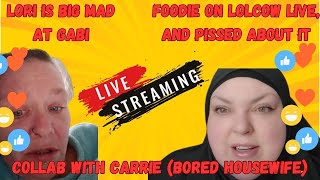 Foodie made an ass f herself on lolcow live catching up with Lori Jones collab with Carrie [upl. by Yahiya]