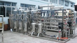 Water purification system two stages stainless steel RO water treatment machinery Medical equipment [upl. by Adlemi]