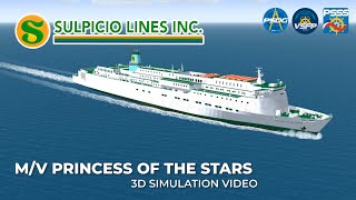 SHIP SIMULATION  MV Princess of the Stars of Sulpicio Lines Inc PSACC on Vehicle Simulator [upl. by Kerat]