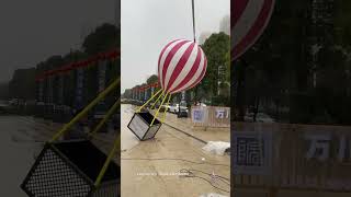 Sculpture Factory Handcrafted Oversize Hot Air Balloon Metal Sculpture Outdoor [upl. by Auahsoj]