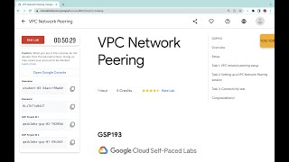 VPC Network Peering  qwiklabs  GSP193  With Explanation🗣️ [upl. by Amero444]