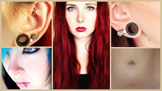 PIERCINGS  meine Piercings Erfahrungen Abheilung [upl. by Hildagarde]