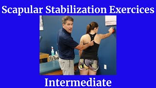 Scapular Stability Exercises Intermediate [upl. by Einaffit]