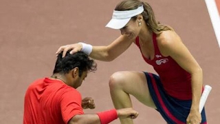 Martina Hingis amp Leander Paes Mixed Double 2015 Highlights [upl. by Atteloc565]