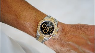 4K Rolex 2024 Daytona TwoTone New Model 126503 Handson Review  Hafiz J Mehmood [upl. by Ellekcim209]