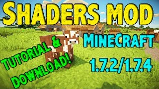 Shaders Mod Minecraft 172174  Tutorial  Download Latest version [upl. by Amandie]