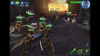 SWGOH TW Geonosian Poggle the Lesser Omicron vs CLS Team with R2D2 [upl. by Aver]