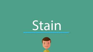 Stain pronunciation [upl. by Enal]