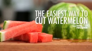 The Easiest Way to Cut a Watermelon  MyRecipes [upl. by Irpak952]